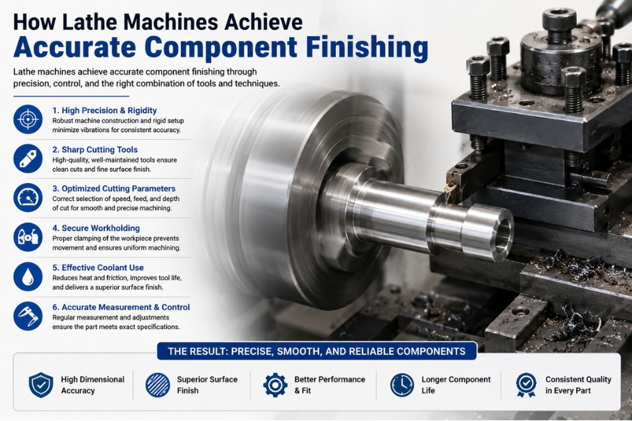 How Lathe Machines Achieve Accurate Component Finishing