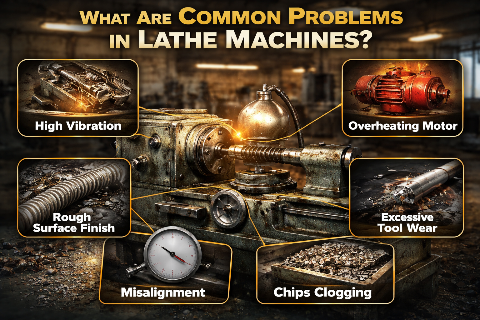 What Are Common Problems in Lathe Machines and How to Fix Them?